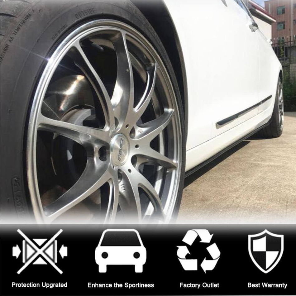 Cadillac ATS Sedan 2013-2019 Side Skirts Carbon Fiber-Ahacarbon