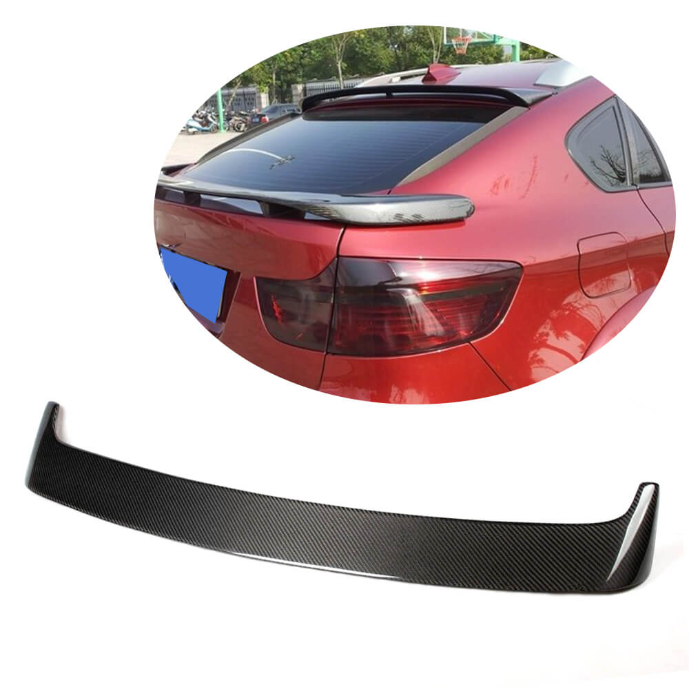 BMW X6 E71 2008-2014 Rear Roof Spoiler Carbon Fiber-Ahacarbon