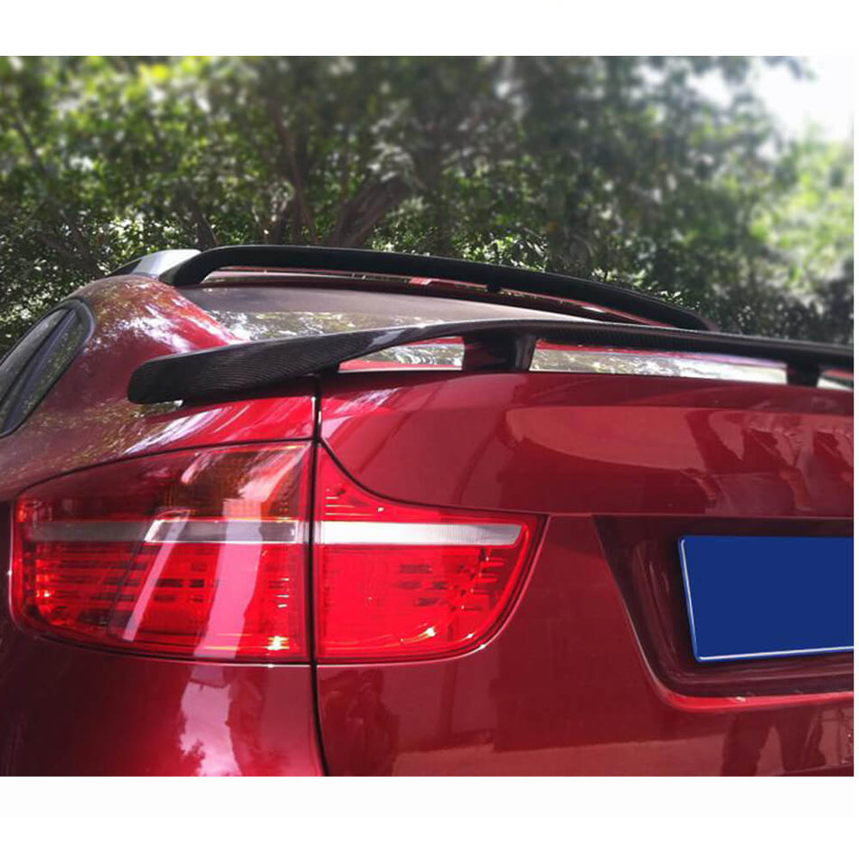 BMW X6 E71 2008-2014 Rear Roof Spoiler Carbon Fiber-Ahacarbon