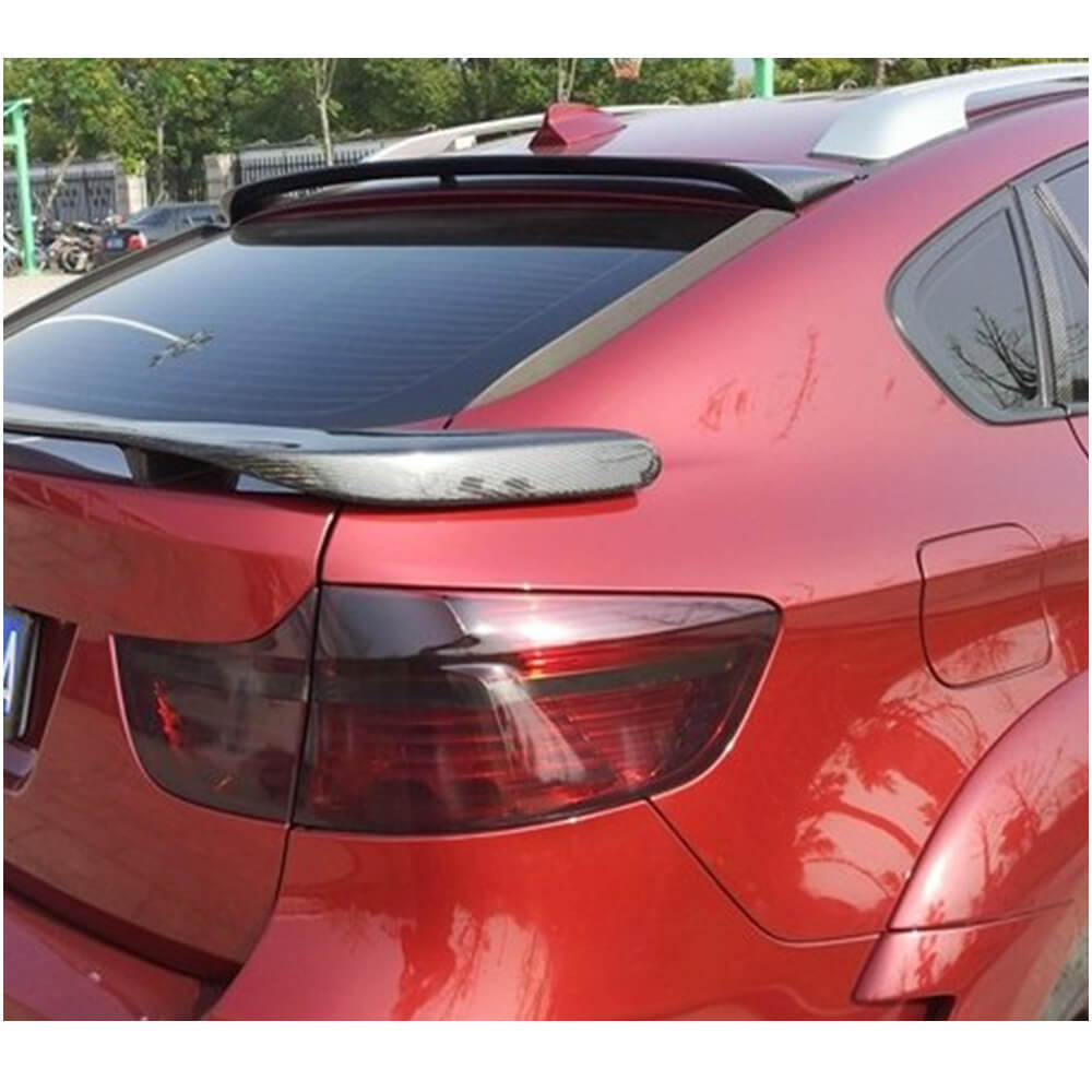 BMW X6 E71 2008-2014 Rear Roof Spoiler Carbon Fiber-Ahacarbon