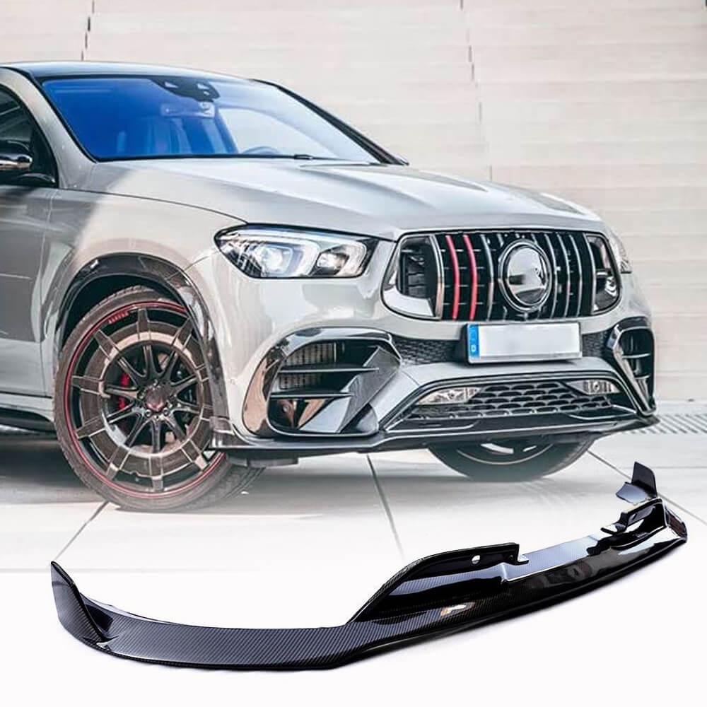 Mercedes Benz GLE Class W167 GLE53 GLE450 Sport Utility 4-Door 2020UP Front Bumper Lip Carbon Fiber-Ahacarbon