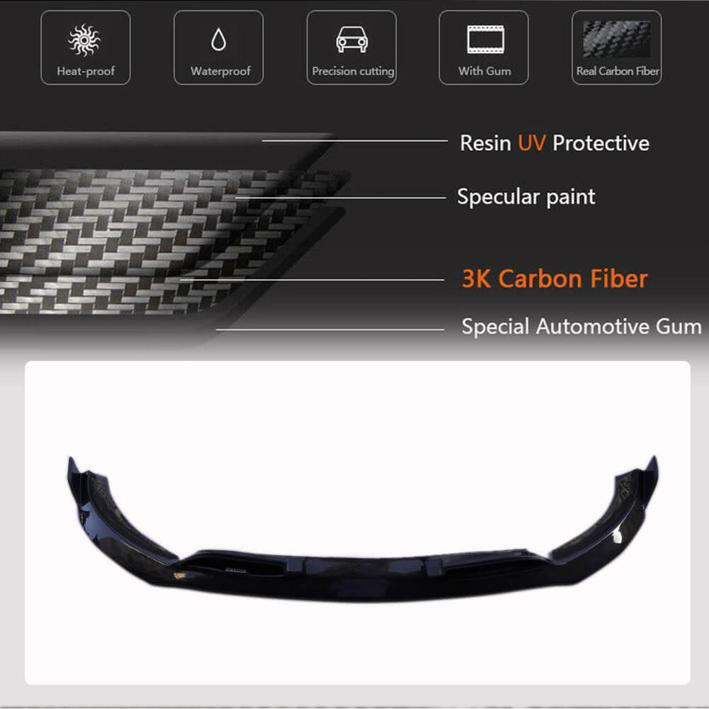 Mercedes Benz GLE Class W167 GLE53 GLE450 Sport Utility 4-Door 2020UP Front Bumper Lip Carbon Fiber-Ahacarbon