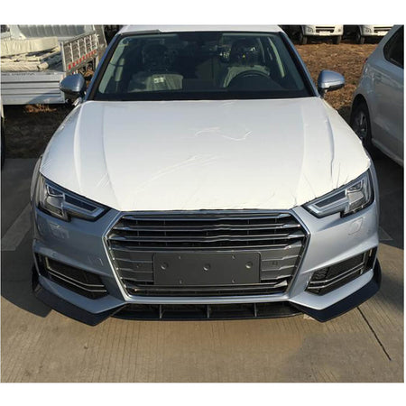Audi S4 A4 Sline B9 Sedan 2017-2020 Front Bumper Lip Carbon Fiber-Ahacarbon