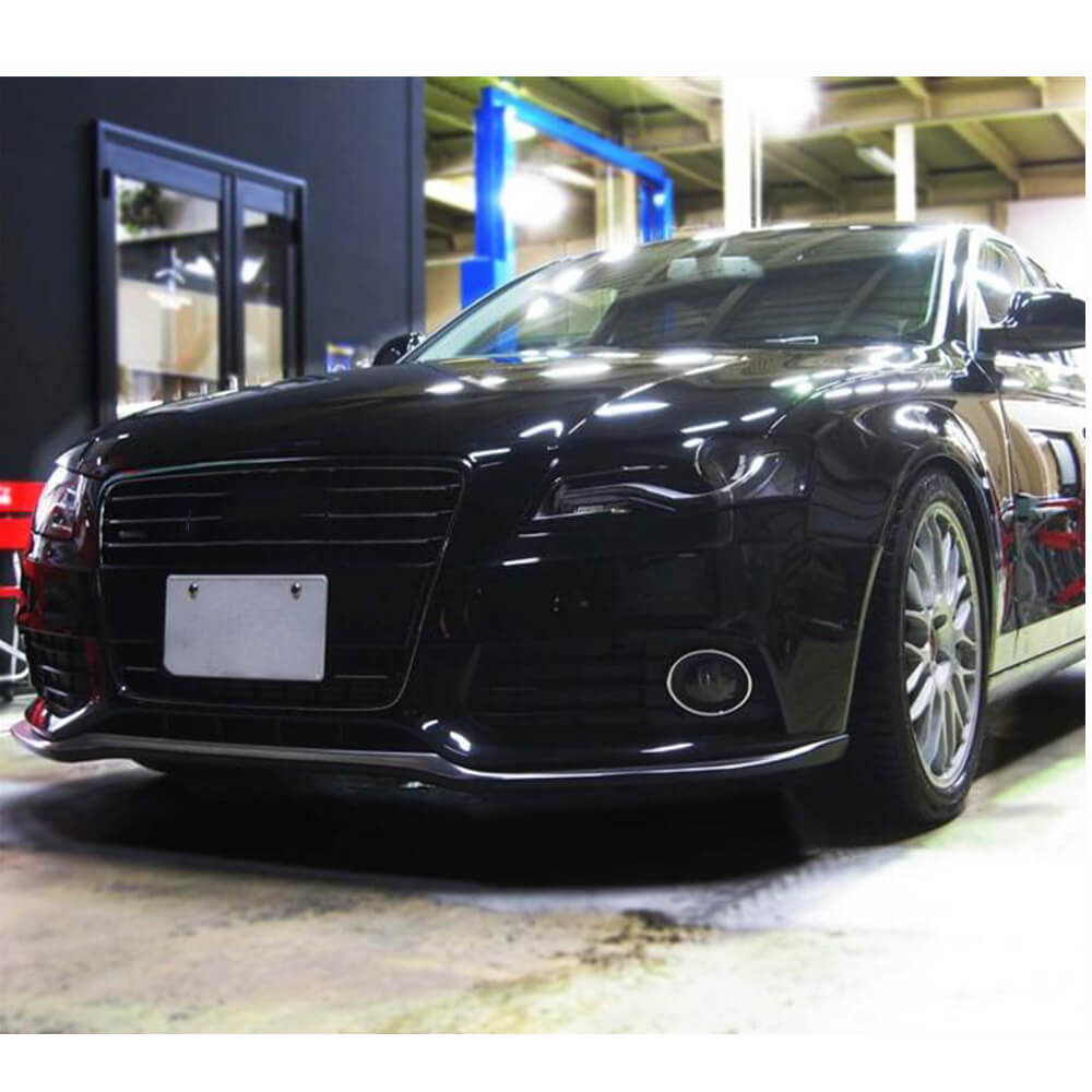 Audi S4 A4 B8 Sline Sedan Pre-facelift 2009-2012 Front Bumper Lip Carbon Fiber-Ahacarbon