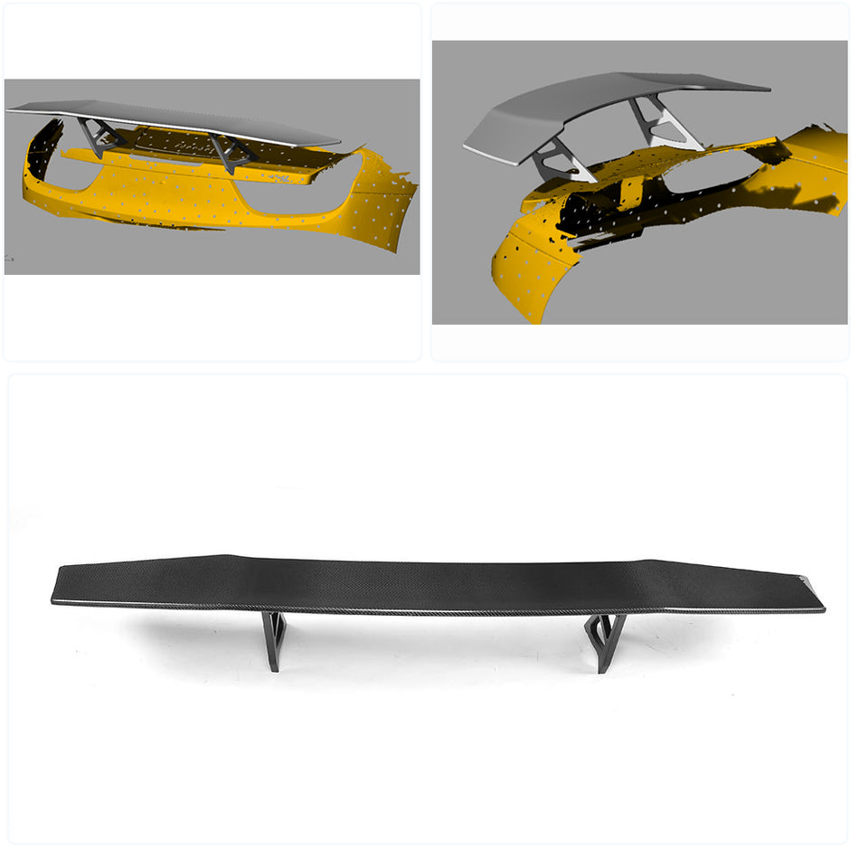 Ferrari 458 Italia 2011-2013 Rear Trunk Spoiler Carbon Fiber-Ahacarbon