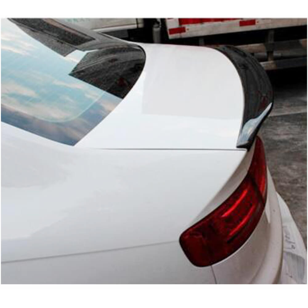 Audi A4 B8 Base Sedan Pre-facelift 2009-2012 Rear Trunk Spoiler Carbon Fiber-Ahacarbon