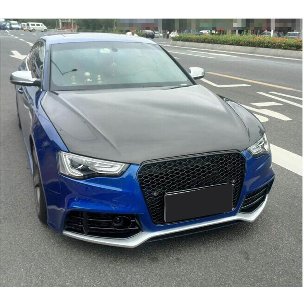 Audi A5 Sline S5 8.5 Sportback Facelift 2012-2016 Engine Bonnet Hood Cover Carbon Fiber-Ahacarbon