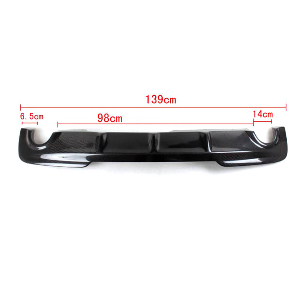 BMW 5 Series F10 M Sport Sedan 2012-2016 Rear Bumper Diffuser Carbon Fiber-Ahacarbon