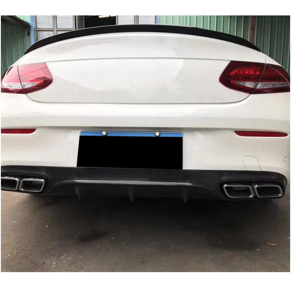 Mercedes Benz (W205) C205 C63 AMG Coupe 2015-2019 Rear Trunk Spoiler Carbon Fiber/FRP-Ahacarbon