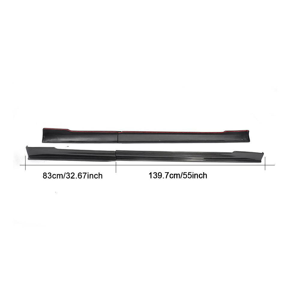 Tesla Model S 2014-2020 Side Skirts Carbon Fiber-Ahacarbon