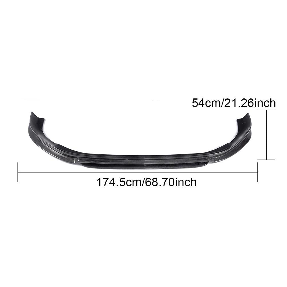Volkswagen VW Golf 7 MK7 R R-line 2014-2016 Front Bumper Lip Carbon Fiber-Ahacarbon