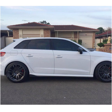 Audi S3 A3 Sline 8V Hatchback Pre-facelift 2014-2016 Side Skirts Carbon Fiber-Ahacarbon
