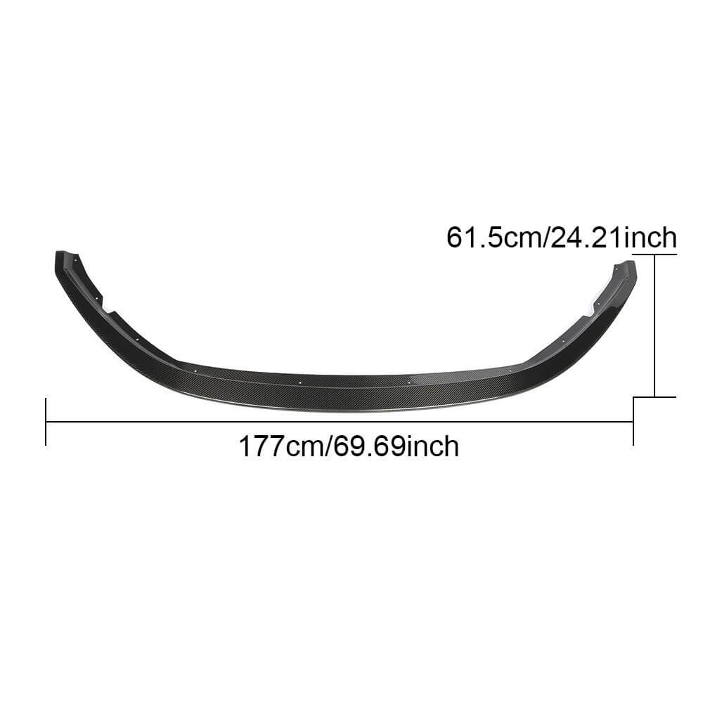 Maserati GranTurismo GT Base 2007-2009 Front Bumper Lip Carbon Fiber-Ahacarbon