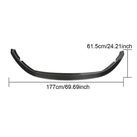 Maserati GranTurismo GT Base 2007-2009 Front Bumper Lip Carbon Fiber-Ahacarbon