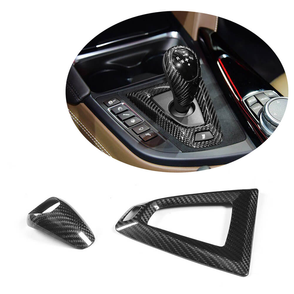BMW F80 M3 F82 F83 M4 2014-2020 Gear Shift Cover & Center Console Trim LHD Carbon fiber-Ahacarbon