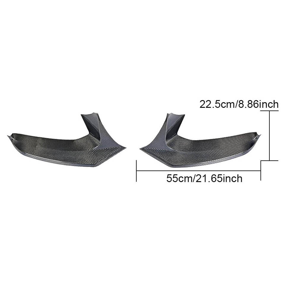 BMW 5 Series G30 G31 M Sport 2017-2020 Front Bumper Splitters Carbon Fiber-Ahacarbon