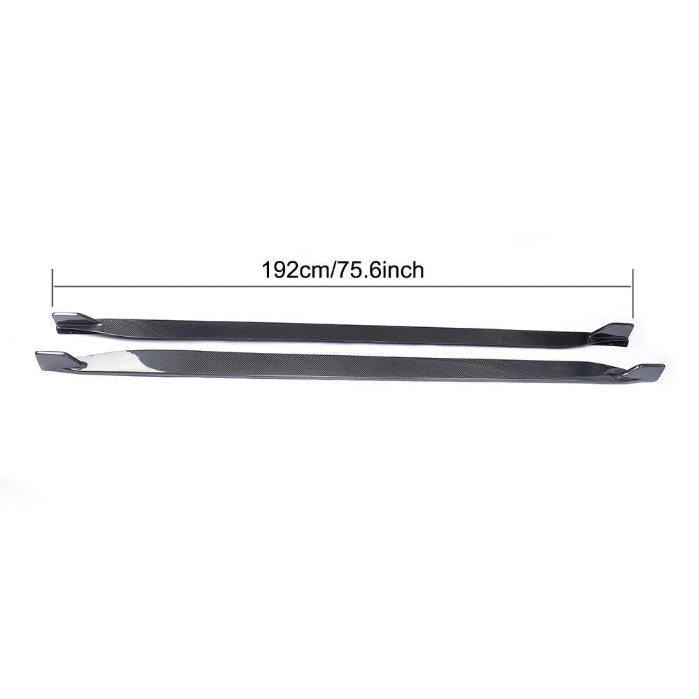 Ford Mustang V6 V8 GT 2-Door 2015-2017 Side Skirts Carbon Fiber-Ahacarbon