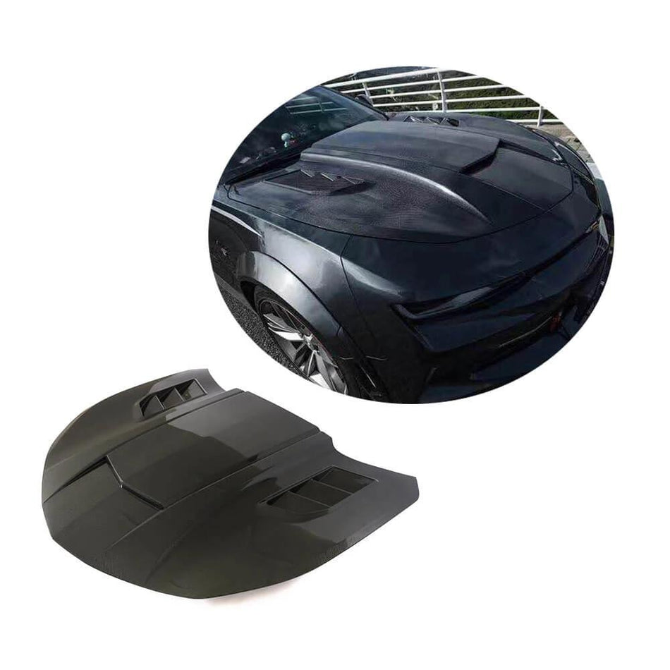 Chevrolet Camaro 2-Door 2016-2019 Car Engine Bonnet Hood Cover Carbon Fiber-Ahacarbon