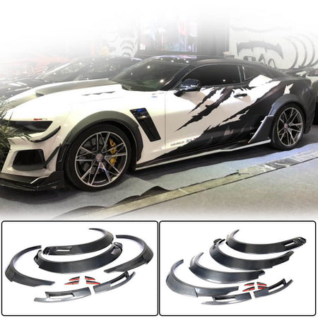 Chevrolet Camaro LT RS SS LS ZLI 2016-2019 Wheel Eyebrow Arch Trims Carbon Fiber-Ahacarbon