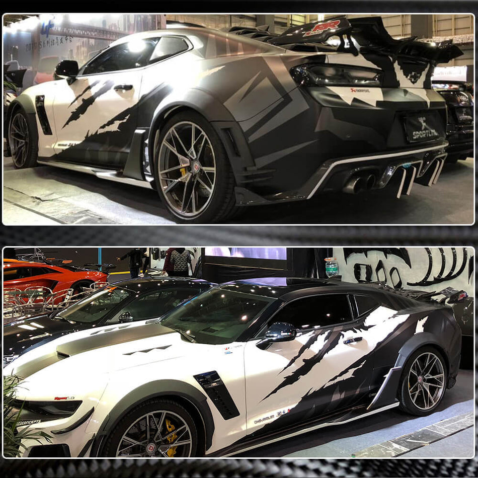 Chevrolet Camaro LT RS SS LS ZLI 2016-2019 Wheel Eyebrow Arch Trims Carbon Fiber-Ahacarbon
