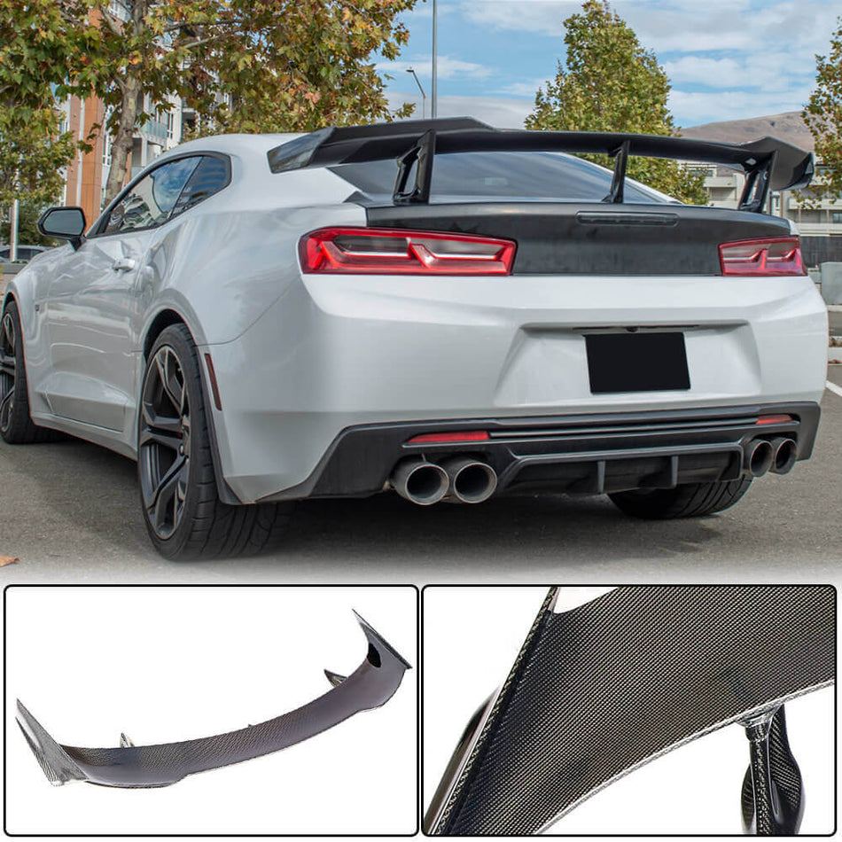 Chevrolet Camaro SS RS Coupe 2016-2019 Rear Trunk Spoiler Carbon Fiber-Ahacarbon