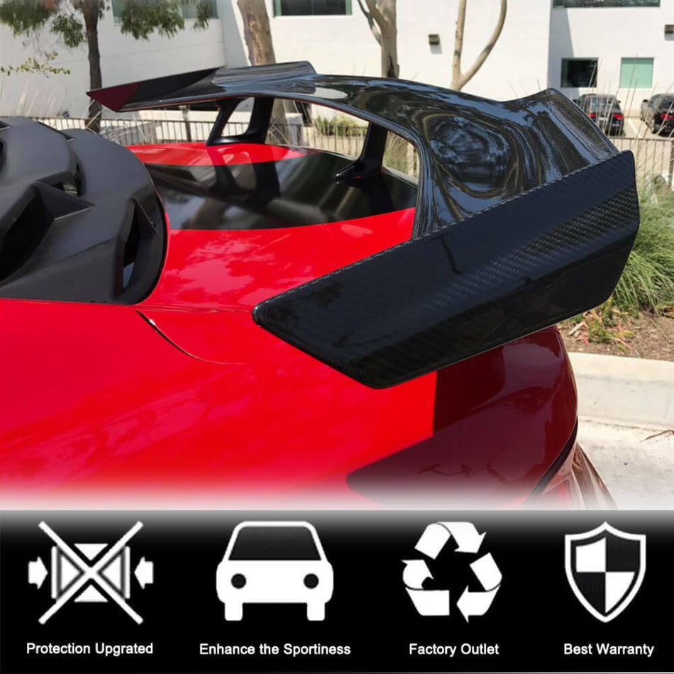 Chevrolet Camaro SS RS Coupe 2016-2019 Rear Trunk Spoiler Carbon Fiber-Ahacarbon