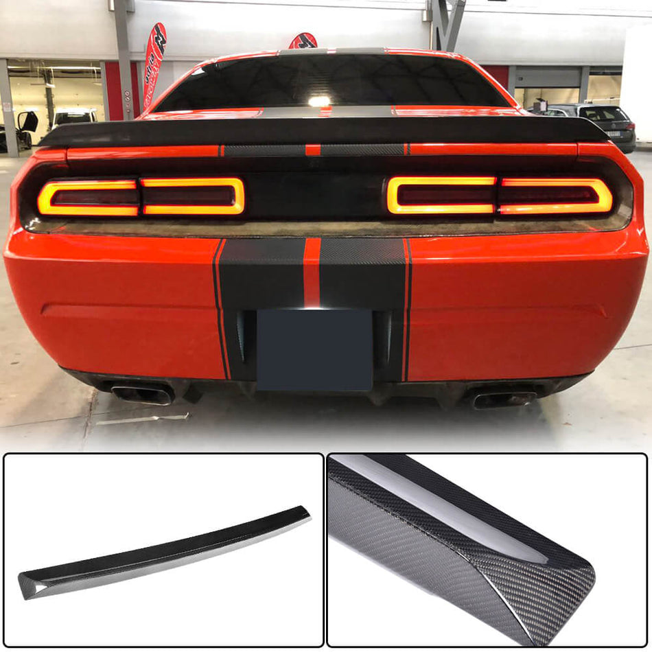 Dodge Challenger 2008-2014 Rear Trunk Spoiler Carbon Fiber-Ahacarbon