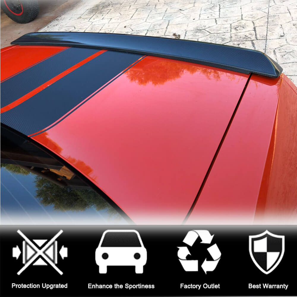 Dodge Challenger 2008-2014 Rear Trunk Spoiler Carbon Fiber-Ahacarbon