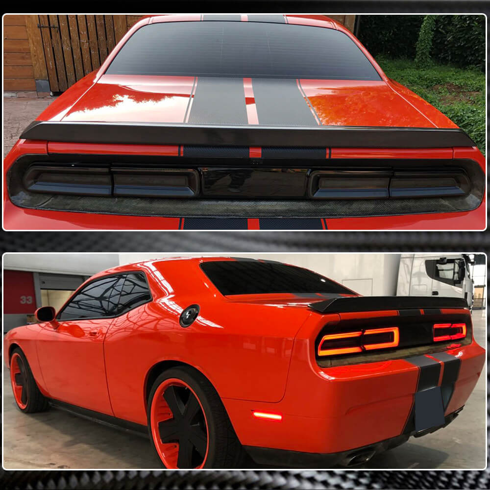 Dodge Challenger 2008-2014 Rear Trunk Spoiler Carbon Fiber-Ahacarbon