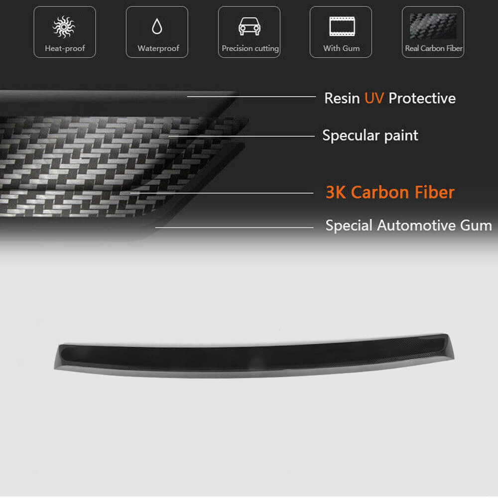 Dodge Challenger 2008-2014 Rear Trunk Spoiler Carbon Fiber-Ahacarbon