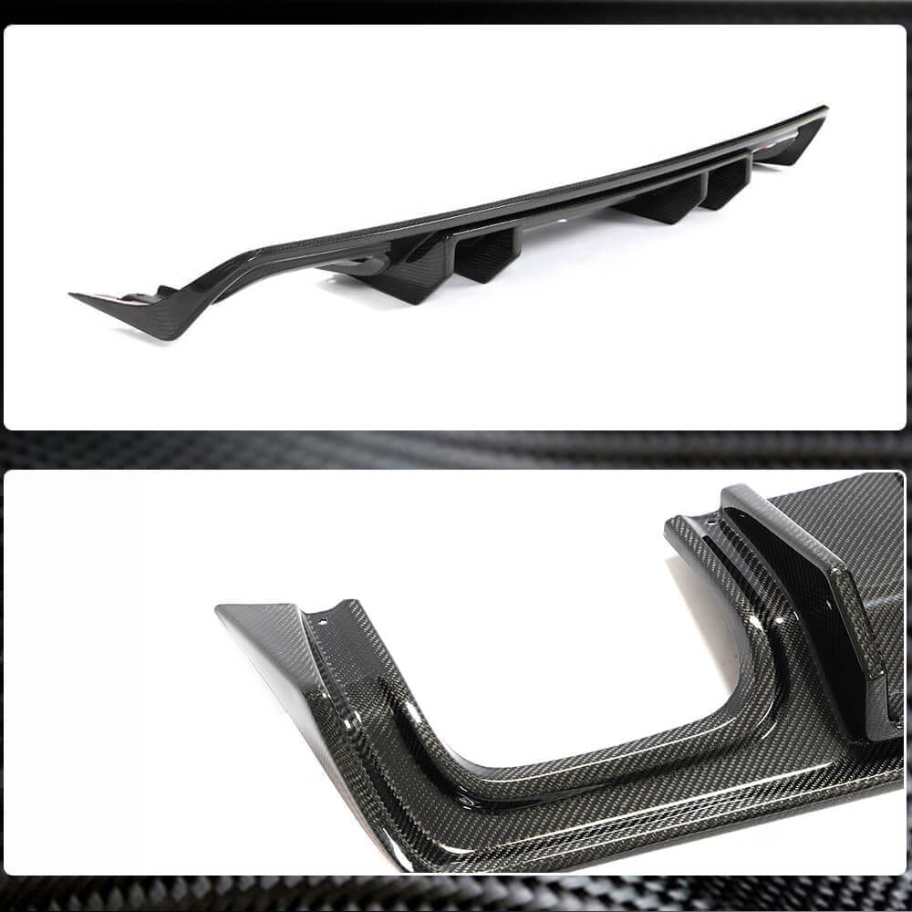Dodge Challenger 2015-2022 Rear Bumper Diffuser Carbon Fiber-Ahacarbon