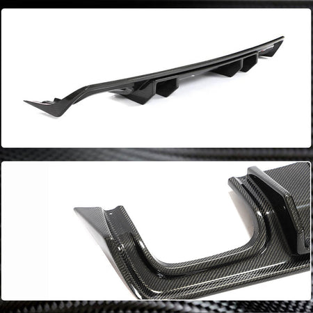 Dodge Challenger 2015-2022 Rear Bumper Diffuser Carbon Fiber-Ahacarbon
