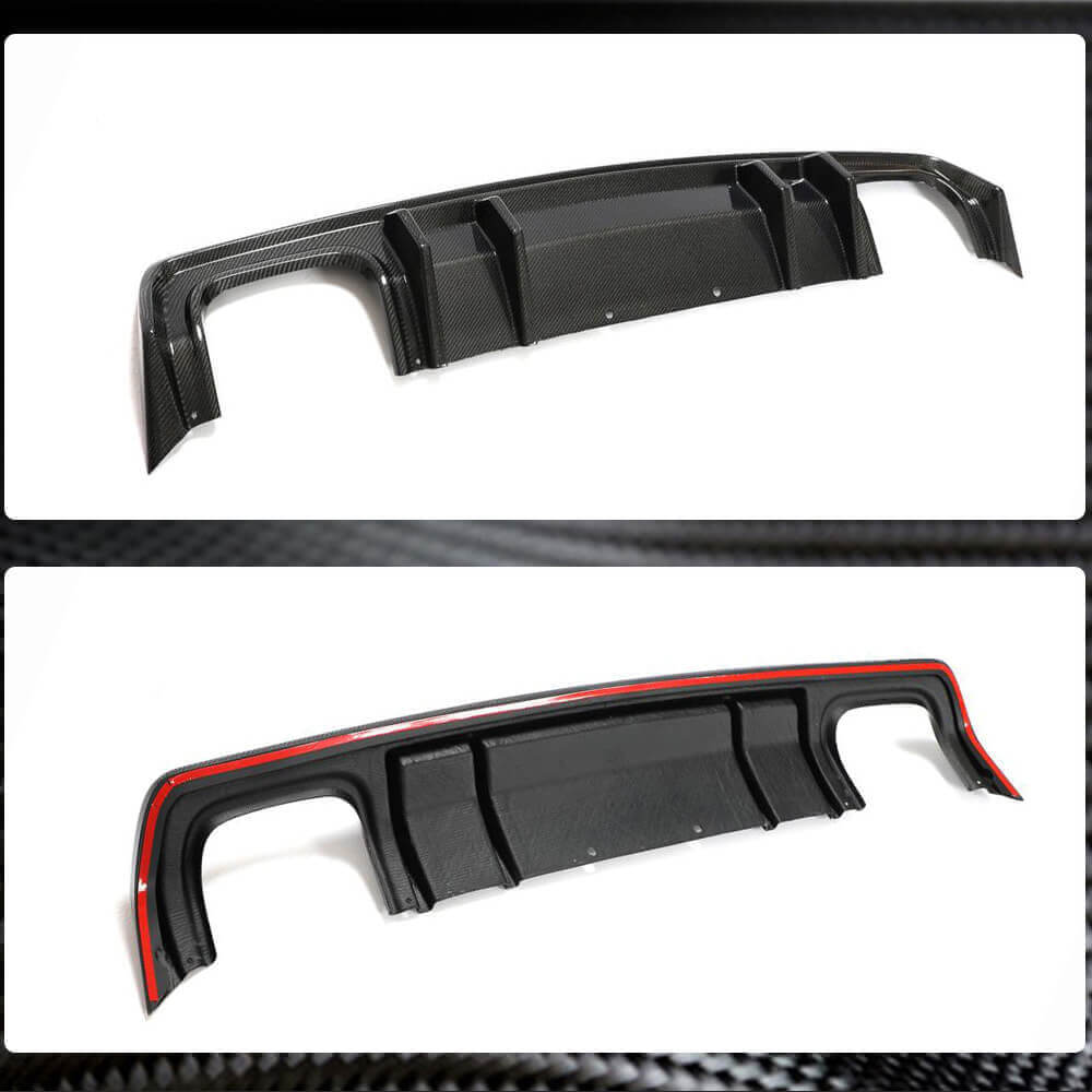 Dodge Challenger 2015-2022 Rear Bumper Diffuser Carbon Fiber-Ahacarbon