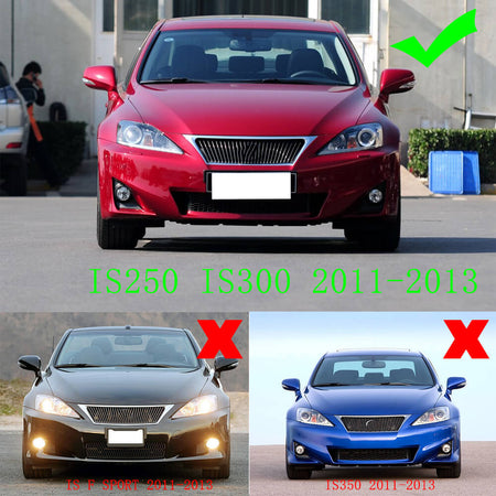 Lexus IS250 IS300 Base Sedan 2011-2013 Front Bumper Lip Carbon Fiber-Ahacarbon
