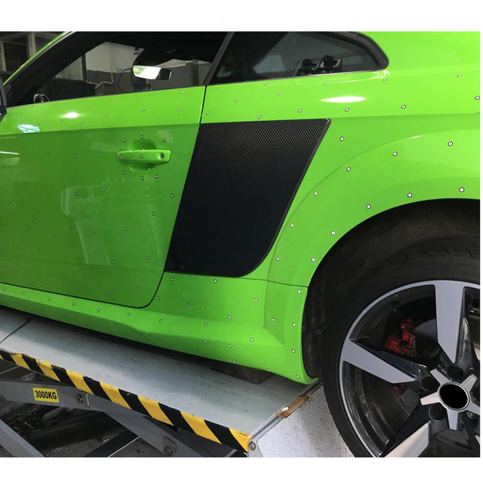Audi TT TTS TTRS MK3 8S 2015-2018 Side Blades Fender Vent Cover Carbon Fiber-Ahacarbon