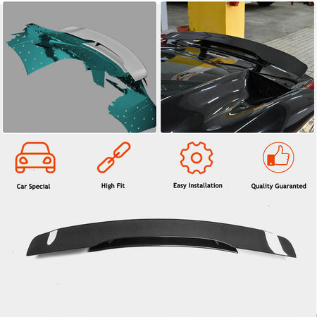Ferrari 458 Italia GT3 2011-2013 Rear Trunk Spoiler Carbon Fiber-Ahacarbon
