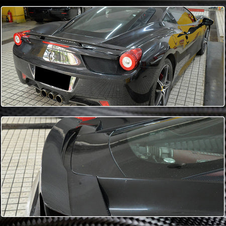 Ferrari 458 Italia GT3 2011-2013 Rear Trunk Spoiler Carbon Fiber-Ahacarbon