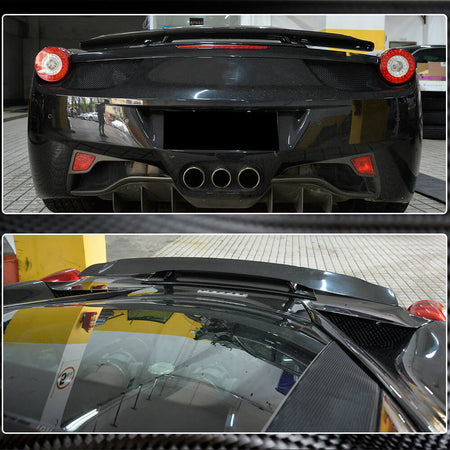Ferrari 458 Italia GT3 2011-2013 Rear Trunk Spoiler Carbon Fiber-Ahacarbon
