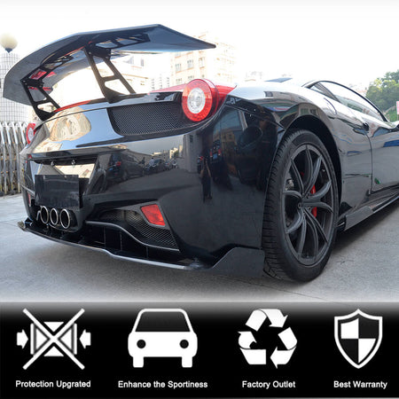 Ferrari 458 Italia Spider 2011-2013 Rear Bumper Diffuser Carbon Fiber-Ahacarbon