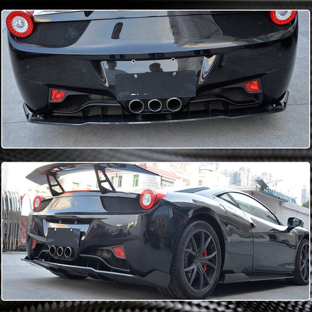 Ferrari 458 Italia Spider 2011-2013 Rear Bumper Diffuser Carbon Fiber-Ahacarbon