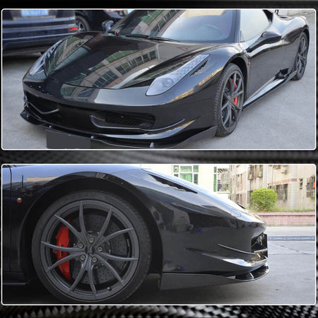 Ferrari 458 Italia Spider 2011-2013 Front Bumper Vents Carbon Fiber-Ahacarbon
