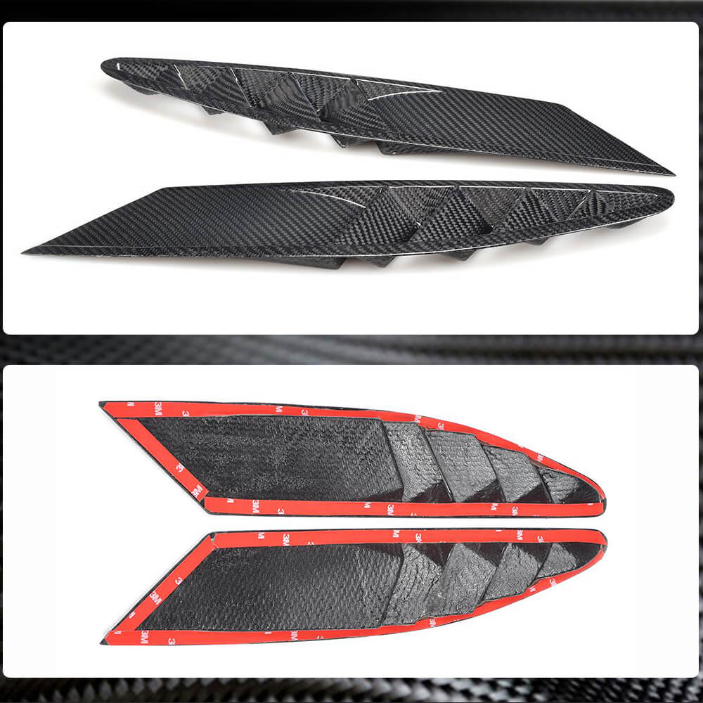 Ferrari 458 Italia Spider 2-Door 2011-2013 Front Bumper Vents Carbon Fiber-Ahacarbon