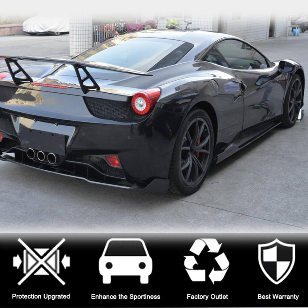 Ferrari 458 Italia Spider 2-Door 2011-2013 Side Skirts Carbon Fiber-Ahacarbon