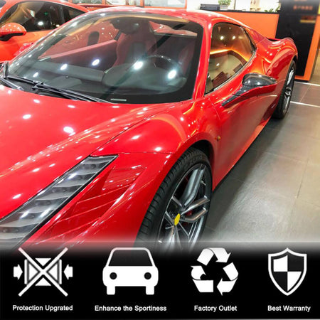 Ferrari 458 Italia Spider 2011-2016 Mirror Covers Dry Carbon Fiber-Ahacarbon