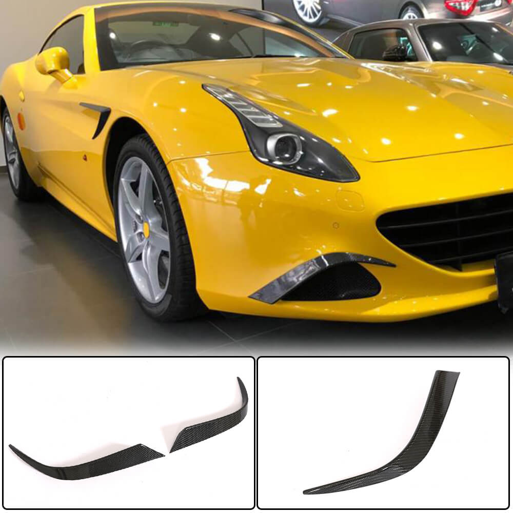 Ferrari California T Base Convertible Front Bumper Vents Carbon Fiber-Ahacarbon