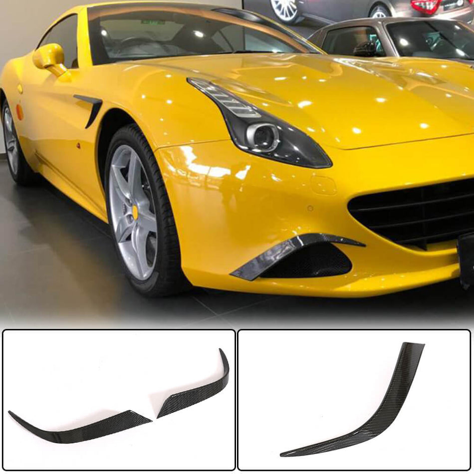 Ferrari California T Base Convertible Front Bumper Vents Carbon Fiber-Ahacarbon