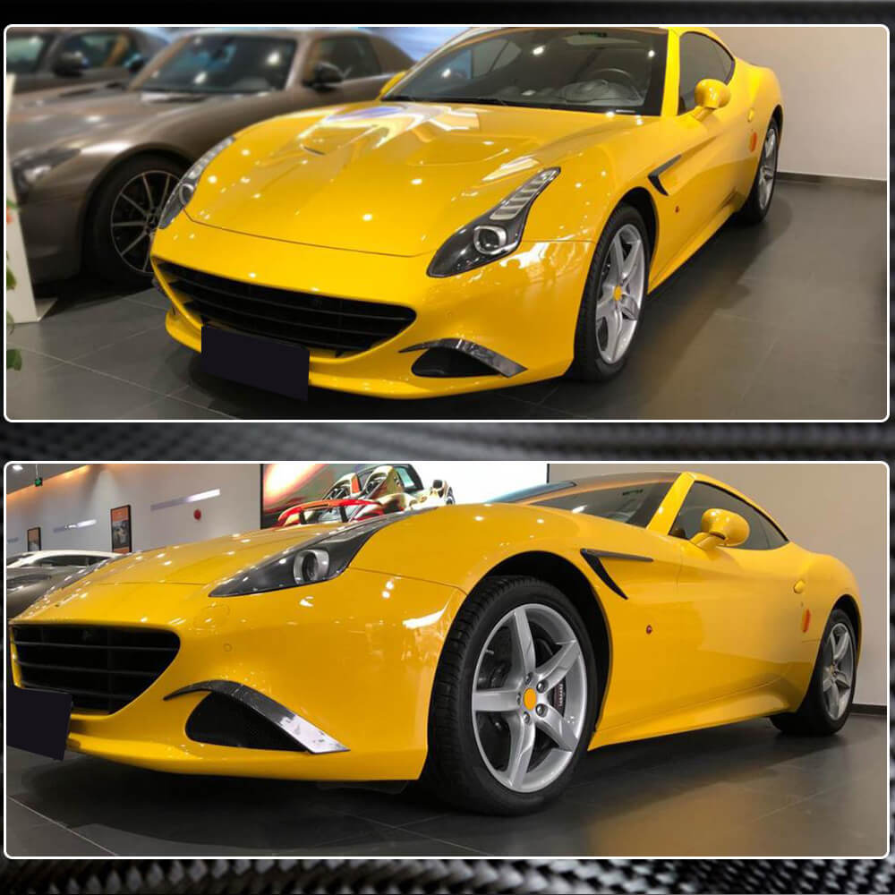 Ferrari California T Base Convertible Front Bumper Vents Carbon Fiber-Ahacarbon