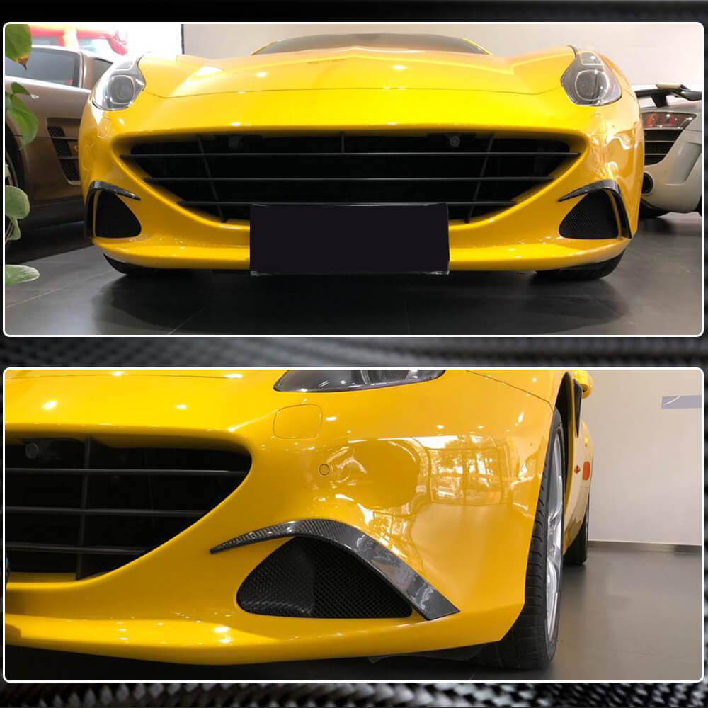 Ferrari California T Base Convertible Front Bumper Vents Carbon Fiber-Ahacarbon