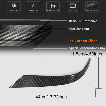 Ferrari California T Base Convertible Front Bumper Vents Carbon Fiber-Ahacarbon