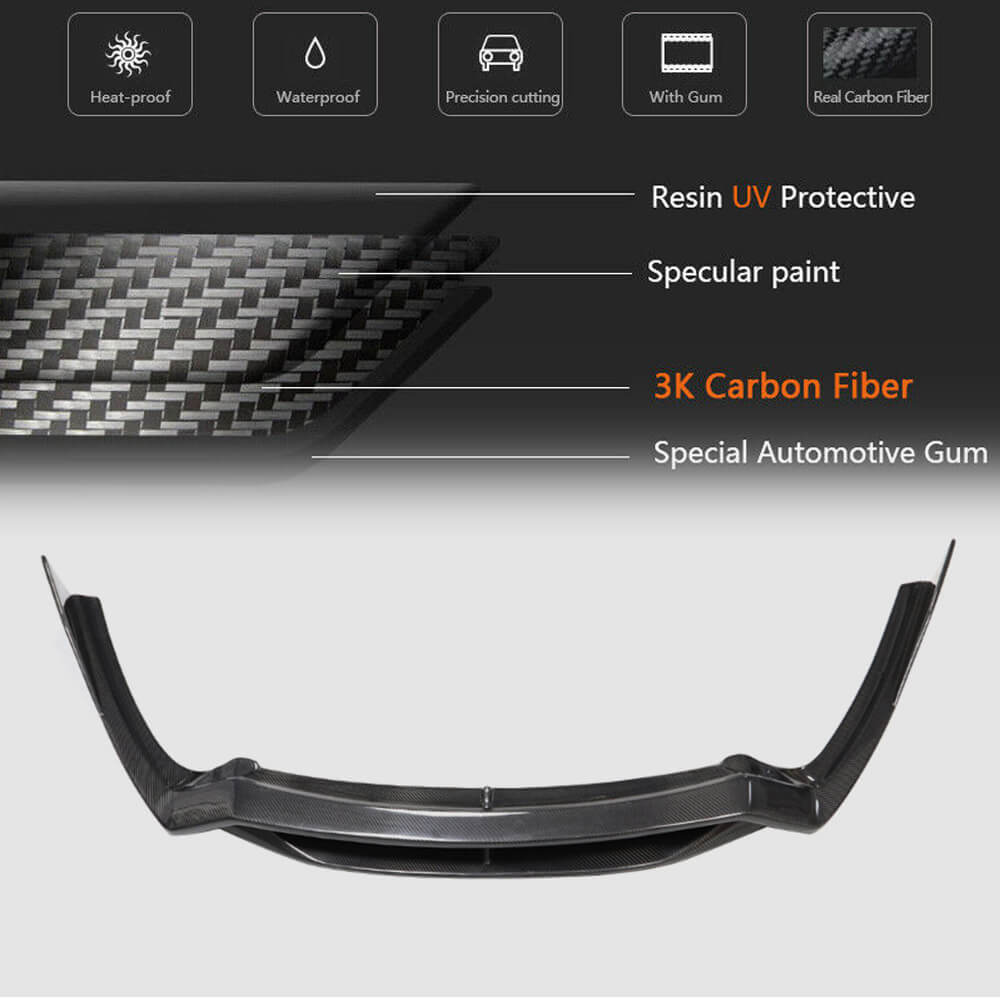 Ferrari F12 Berlinetta 2012-2014 Front Bumper Lip Carbon Fiber-Ahacarbon